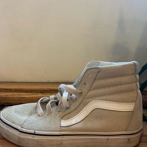 Grey high top vans